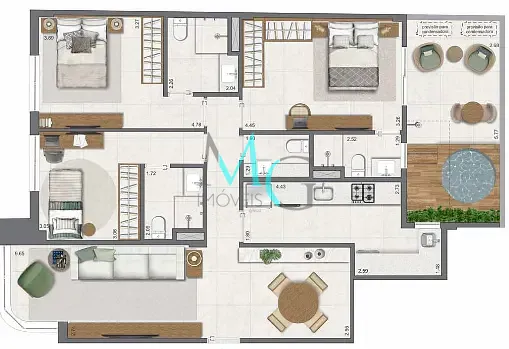 Apartamento, 3 quartos, 83 m² - Foto 20