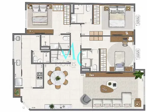 Apartamento, 3 quartos, 83 m² - Foto 21