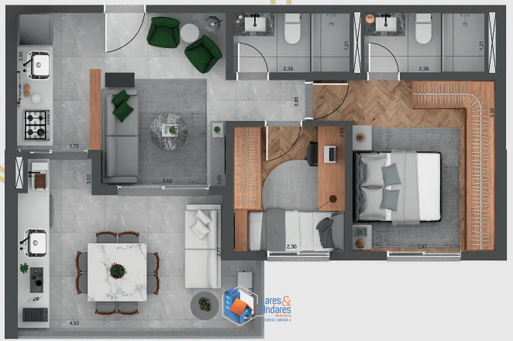 Apartamento, 2 quartos, 64 m² - Foto 16