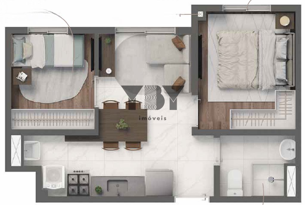 Apartamento à venda com 1 quarto, 24m² - Foto 33