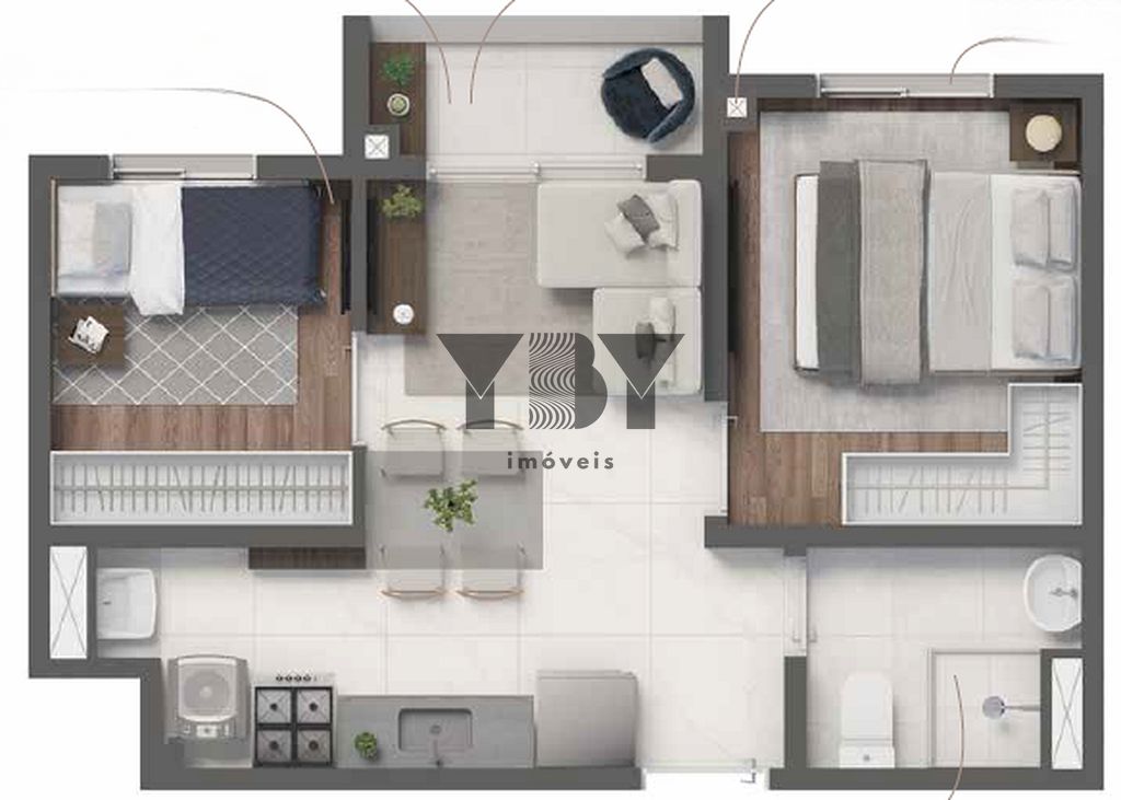 Apartamento à venda com 1 quarto, 24m² - Foto 35