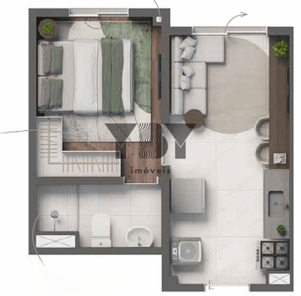 Apartamento à venda com 2 quartos, 36m² - Foto 32