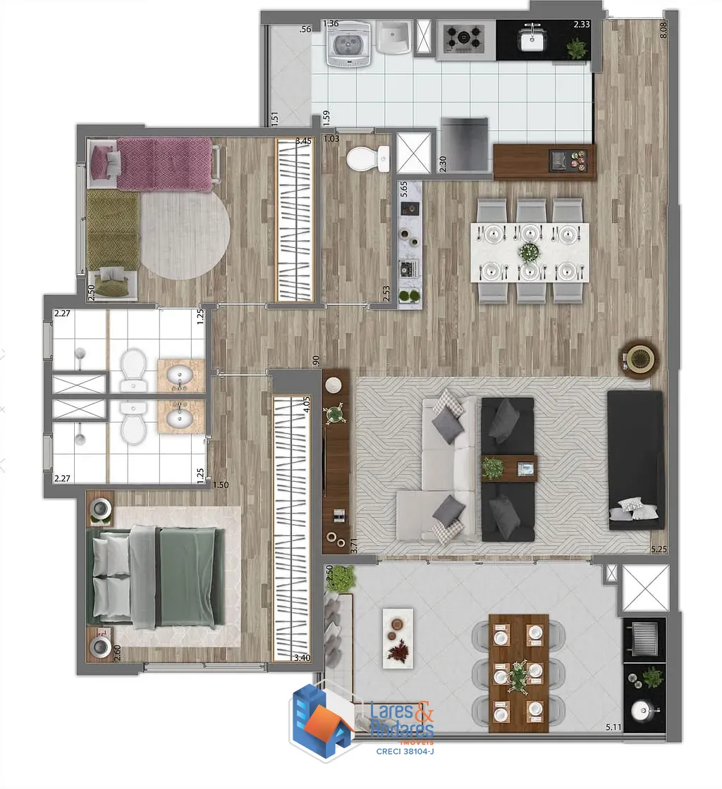 Apartamento, 3 quartos, 91 m² - Foto 24