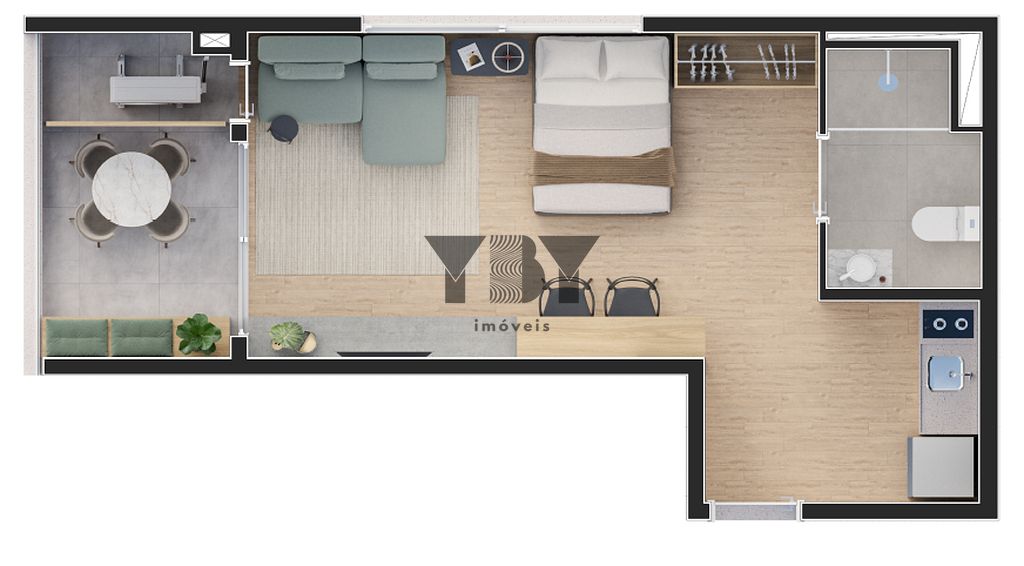 Apartamento à venda com 1 quarto, 24m² - Foto 8