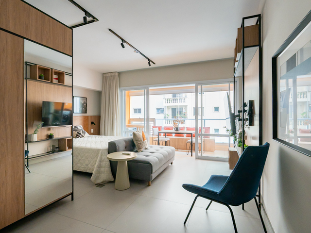 Foto do Studio - Studio à venda 1 Quarto 1 Vaga 45M² Campo Belo São Paulo - SP | Lares e Andares Imóveis