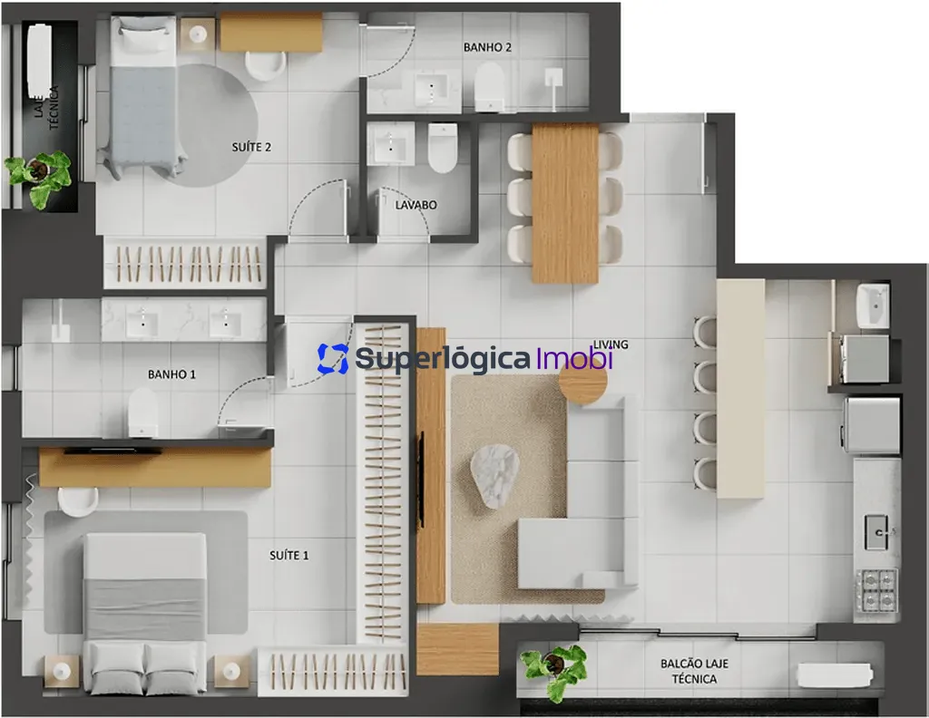 Apartamento, 1 quarto, 60 m² - Foto 67