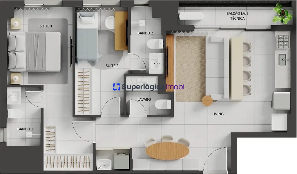 Apartamento, 2 quartos, 72 m² - Foto 62