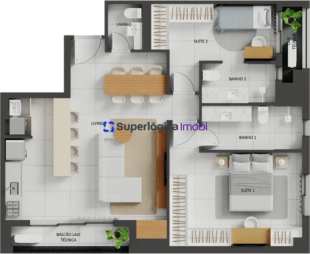 Apartamento, 2 quartos, 72 m² - Foto 66