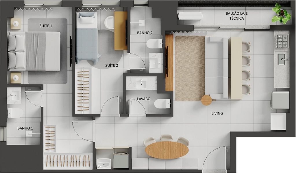 Apartamento, 2 quartos, 71 m² - Foto 62