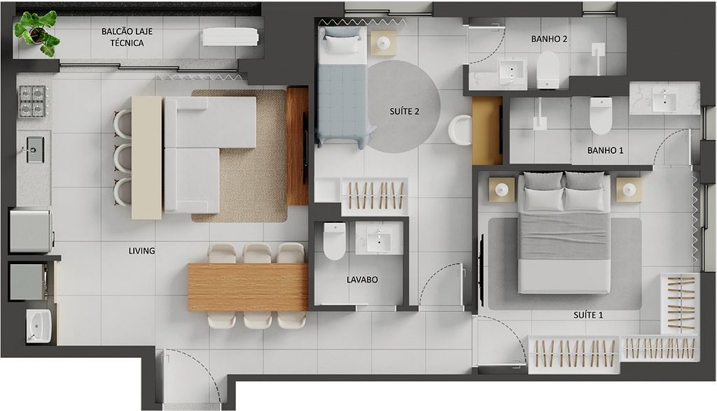 Apartamento, 2 quartos, 71 m² - Foto 63