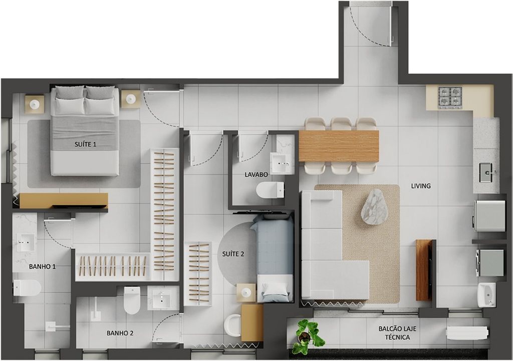 Apartamento, 2 quartos, 71 m² - Foto 64