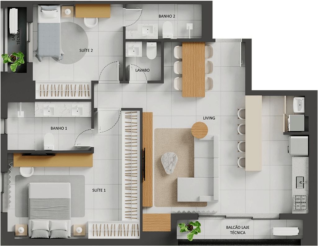 Apartamento, 1 quarto, 54 m² - Foto 67