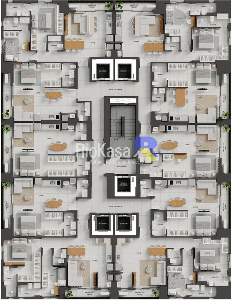 Apartamento, 1 quarto, 54 m² - Foto 47