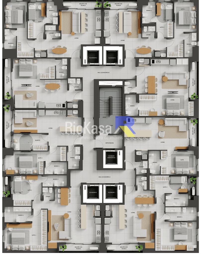 Apartamento, 1 quarto, 54 m² - Foto 48