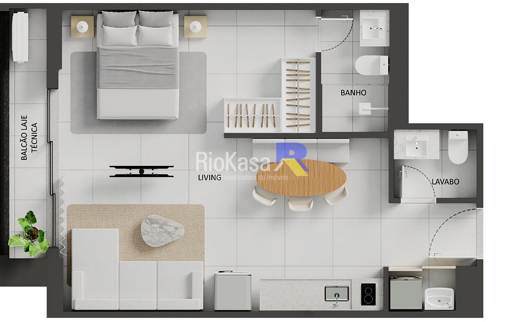 Apartamento, 1 quarto, 54 m² - Foto 50