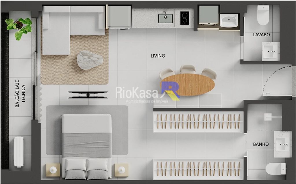 Apartamento, 1 quarto, 54 m² - Foto 55