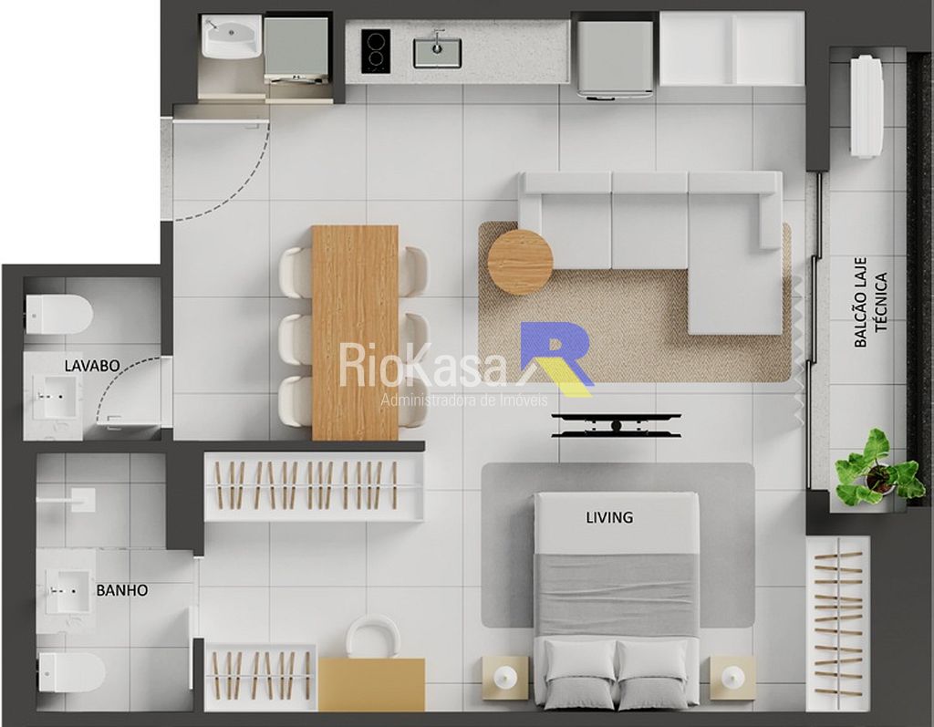 Apartamento, 1 quarto, 54 m² - Foto 57