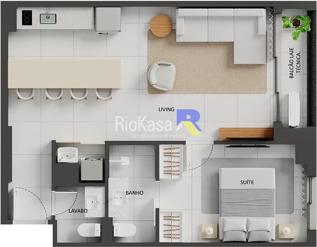 Apartamento, 1 quarto, 54 m² - Foto 58