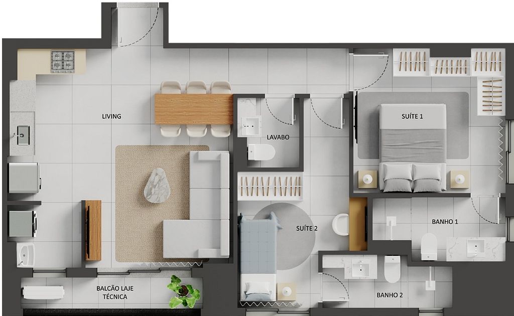 Apartamento, 2 quartos, 95 m² - Foto 65