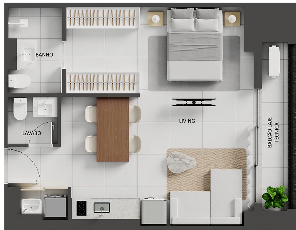 Apartamento, 2 quartos, 75 m² - Foto 53