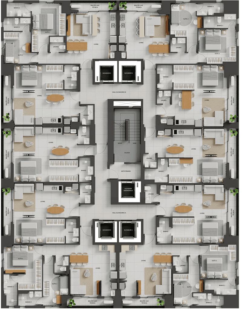 Apartamento, 1 quarto, 49 m² - Foto 47