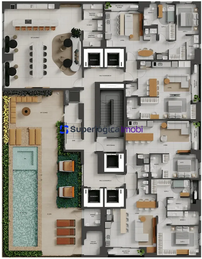 Apartamento, 1 quarto, 49 m² - Foto 41