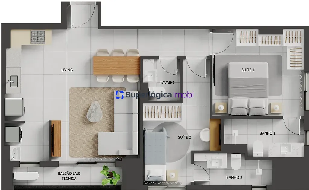 Apartamento, 1 quarto, 49 m² - Foto 65
