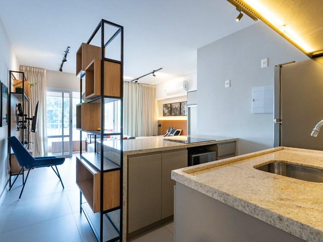 Foto do Studio - Studio à venda 1 Quarto 1 Vaga 40M² Campo Belo São Paulo - SP | Lares e Andares Imóveis