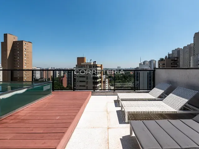 Cobertura / Penthouse 1 quarto e 2 banheiros, à venda, no bairro Morumbi em São Paulo