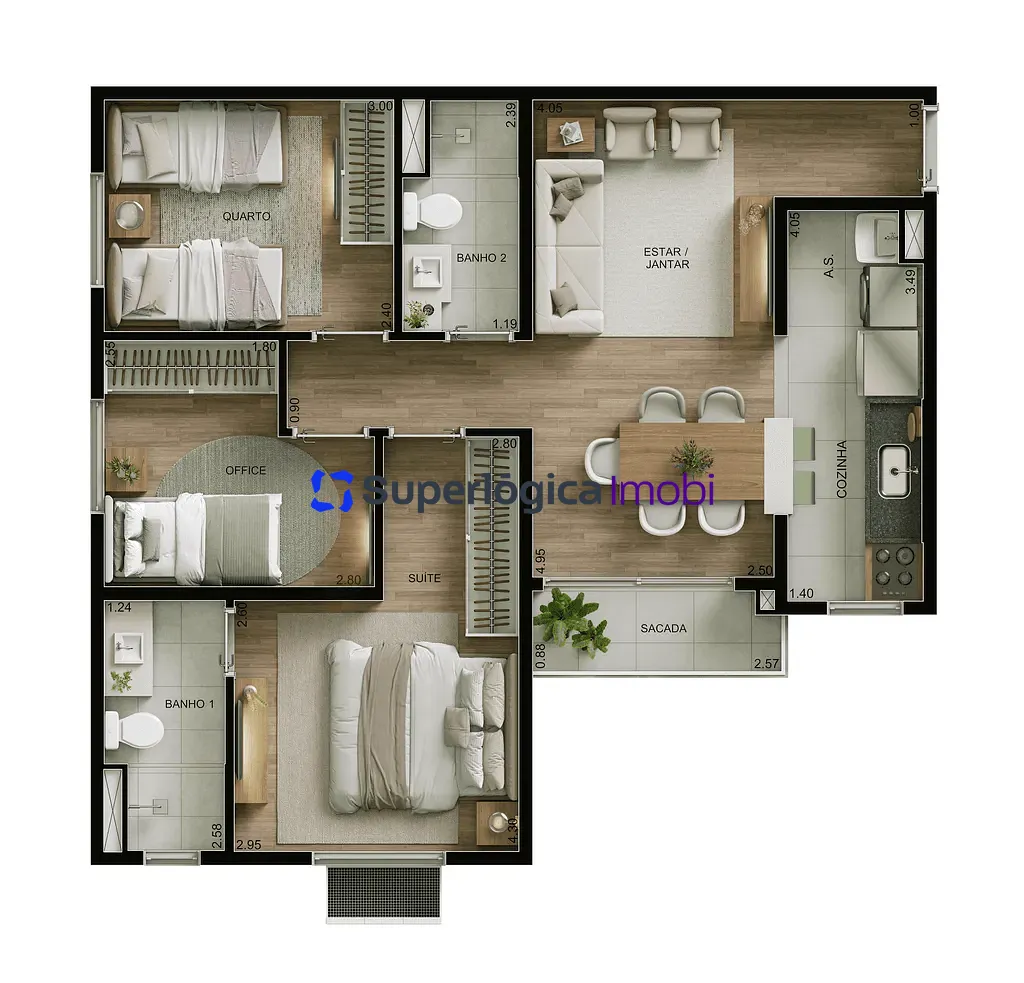 Apartamento, 3 quartos, 61 m² - Foto 17