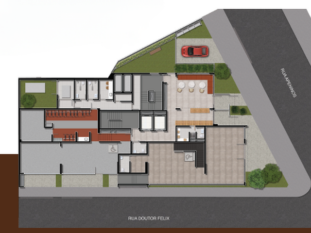 Planta do Loja - Loja à venda 229.25M² Aclimação São Paulo - SP | Lares e Andares Imóveis