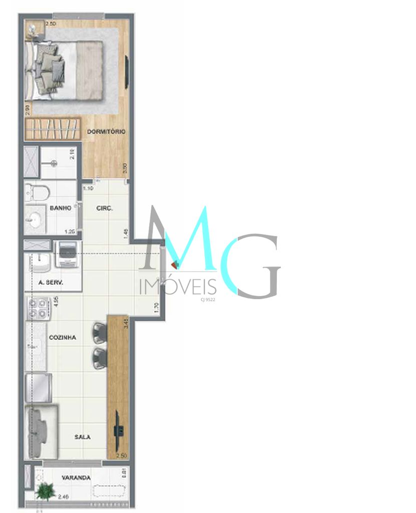 Apartamento, 3 quartos, 69 m² - Foto 30