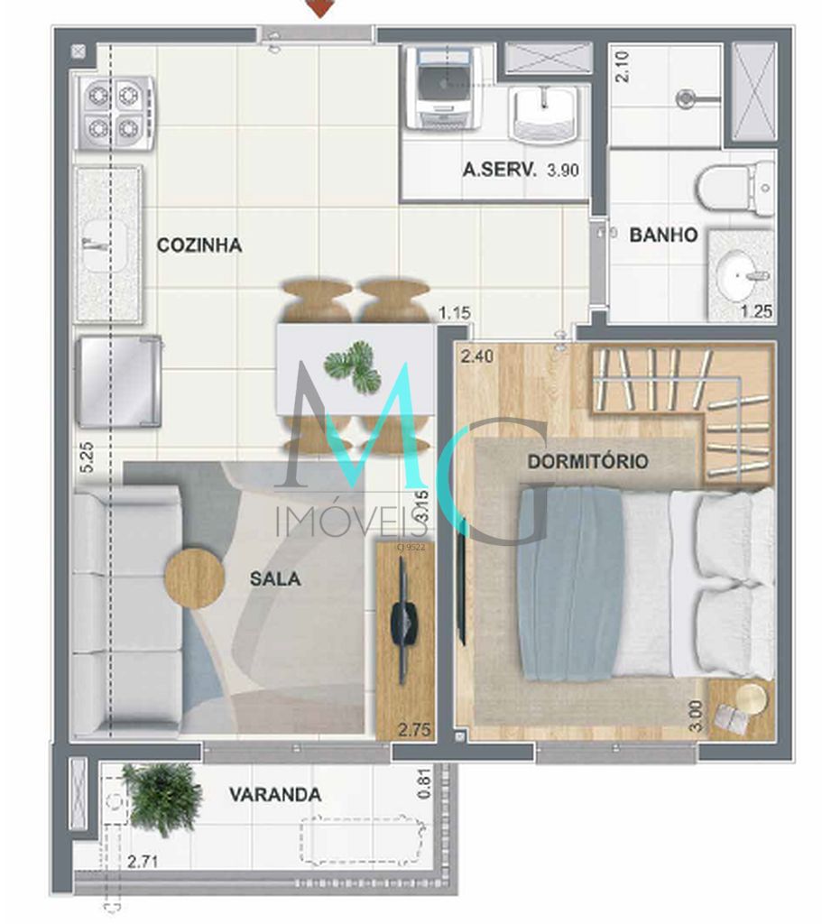 Apartamento, 2 quartos, 53 m² - Foto 29