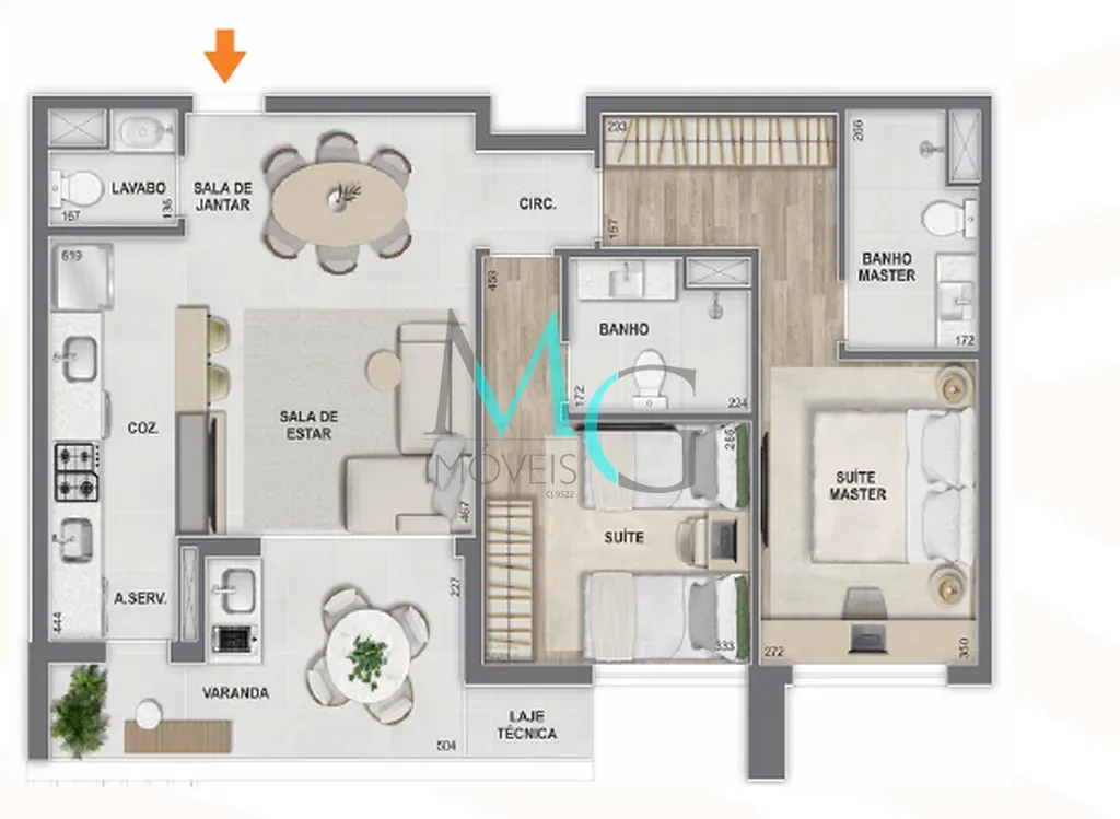Apartamento, 3 quartos, 114 m² - Foto 54