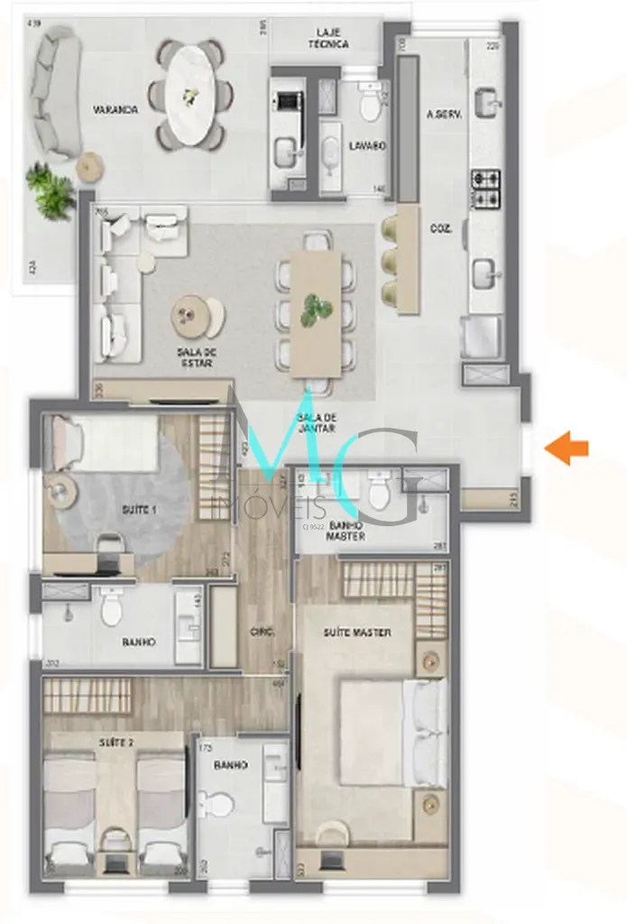 Apartamento, 3 quartos, 114 m² - Foto 60