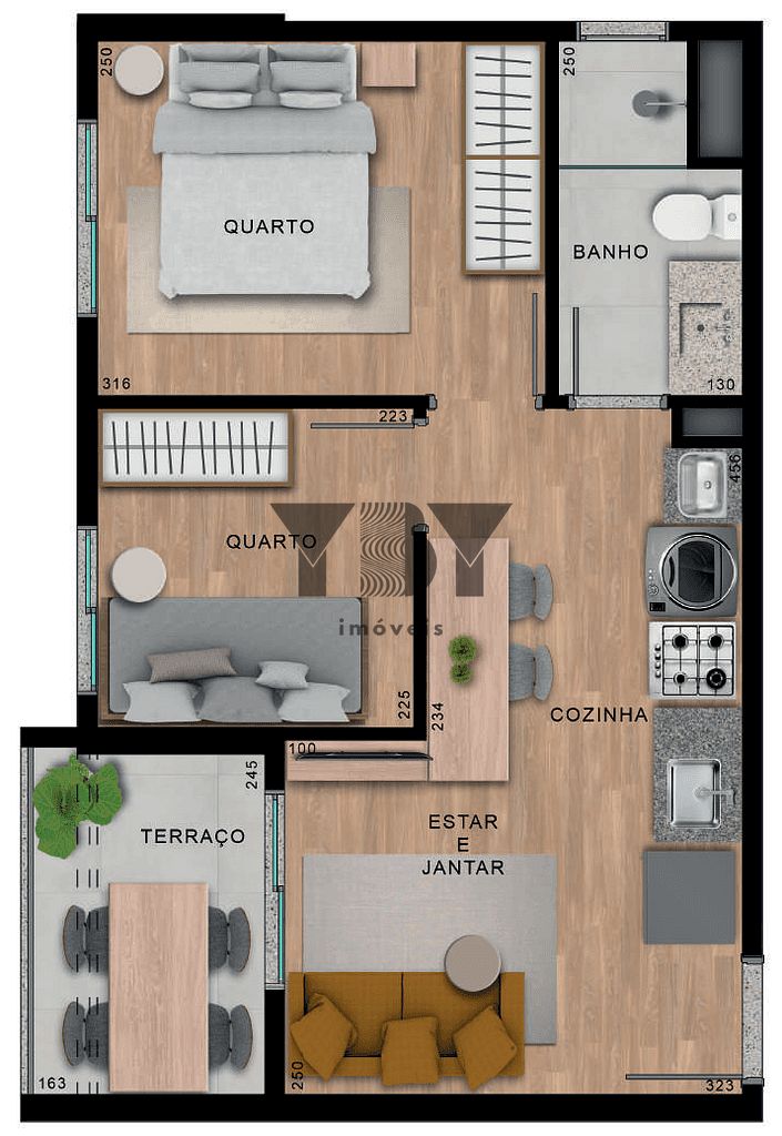 Apartamento, 2 quartos, 38 m² - Foto 21