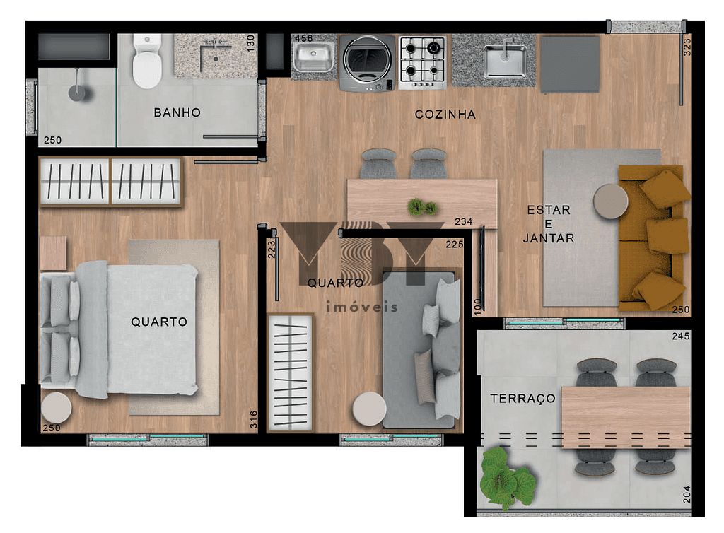 Apartamento, 2 quartos, 38 m² - Foto 23