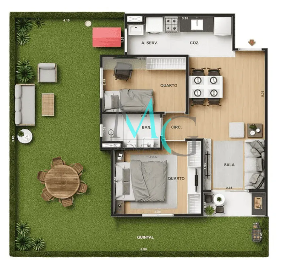 Apartamento, 2 quartos, 42 m² - Foto 30