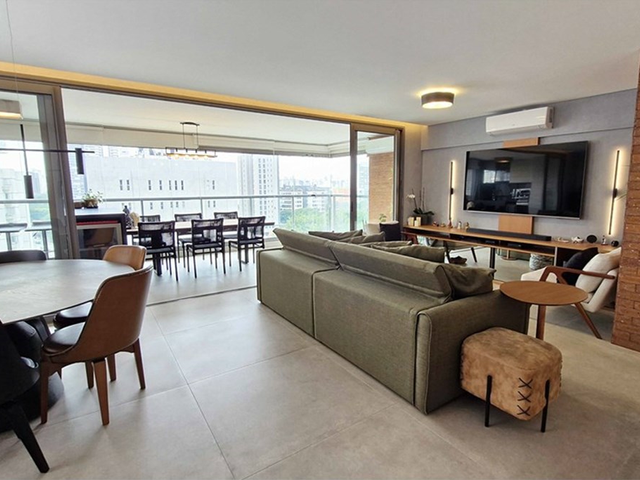 Foto do Apartamento - Apartamento à venda 3 Quartos 3 Suites 2 Vagas 141M² Brooklin Paulista São Paulo - SP | Lares e Andares Imóveis