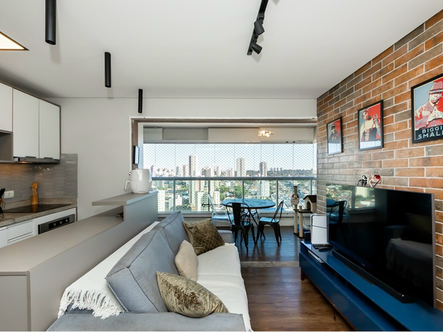 Foto do Apartamento - Apartamento à venda 1 Quarto 1 Suite 1 Vaga 43M² Campo Belo São Paulo - SP | Lares e Andares Imóveis