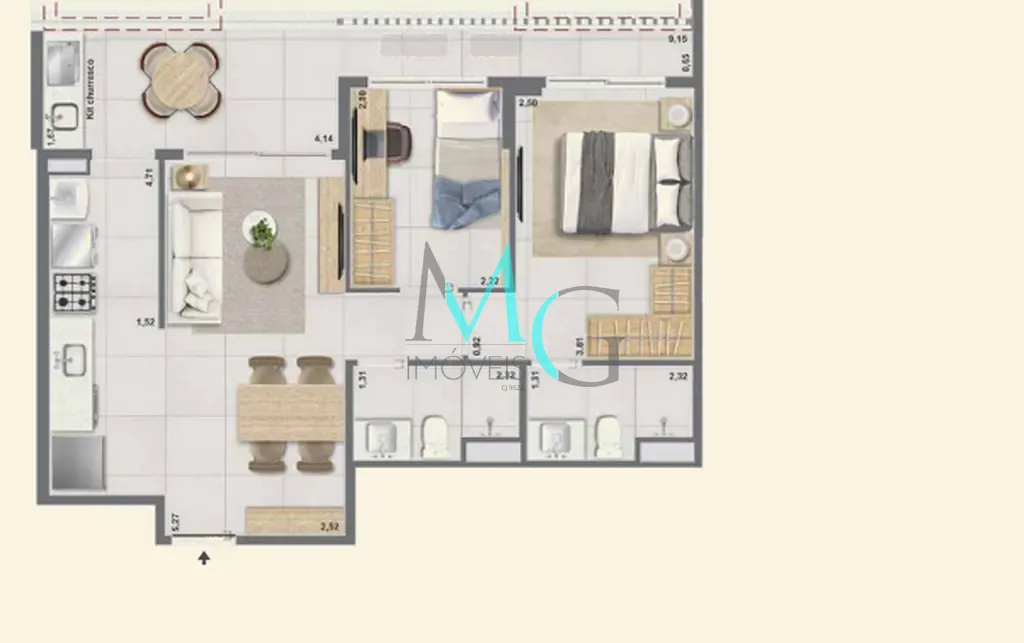 Apartamento, 3 quartos, 109 m² - Foto 63