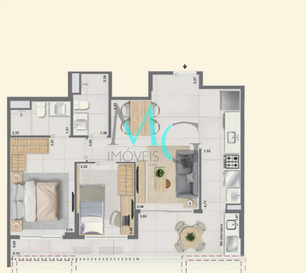 Apartamento, 3 quartos, 121 m² - Foto 64