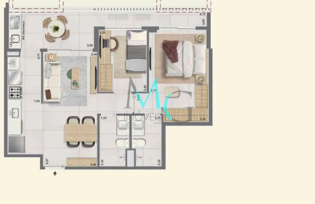 Apartamento, 3 quartos, 121 m² - Foto 65