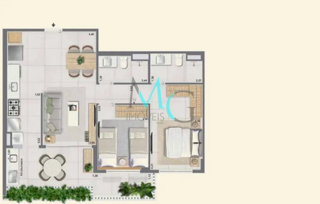 Apartamento, 3 quartos, 121 m² - Foto 67