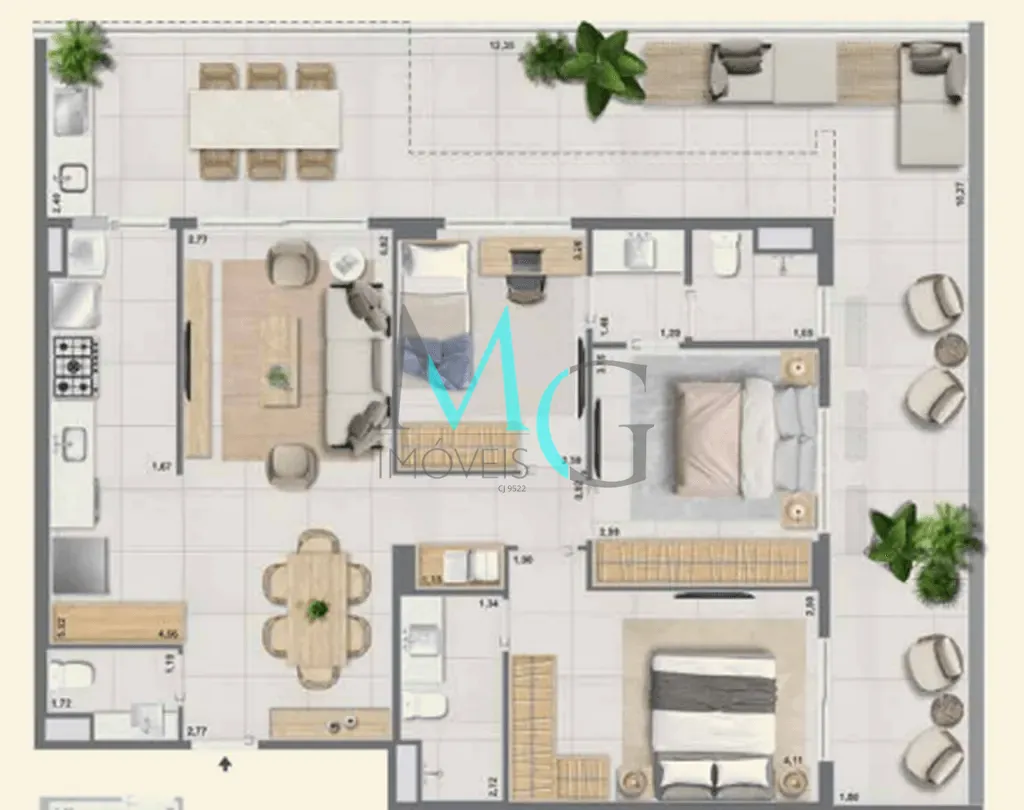 Apartamento, 3 quartos, 121 m² - Foto 68