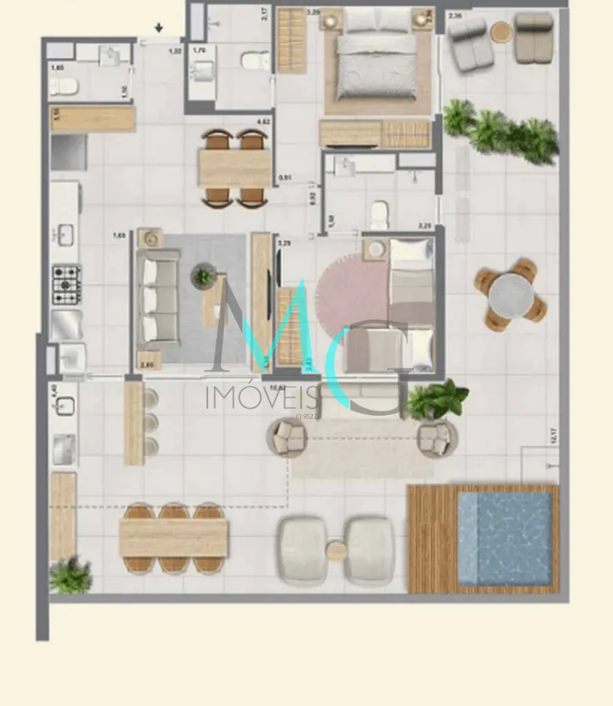 Apartamento, 3 quartos, 121 m² - Foto 69