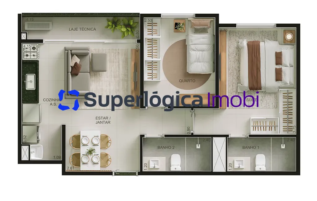 Apartamento, 2 quartos, 67 m² - Foto 22