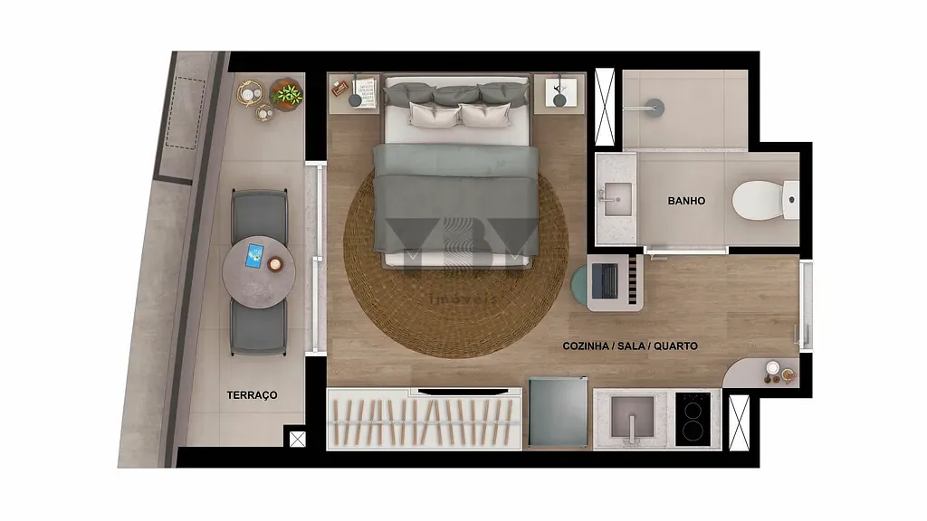 Apartamento, 2 quartos, 37 m² - Foto 34