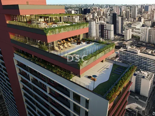 Apartamento 2 quartos e 2 banheiros, à venda, no bairro Centro em Curitiba