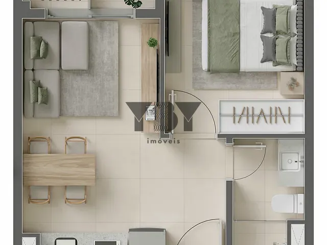 Apartamento 1 quarto e 1 banheiro, à venda, no bairro Indianópolis em São Paulo